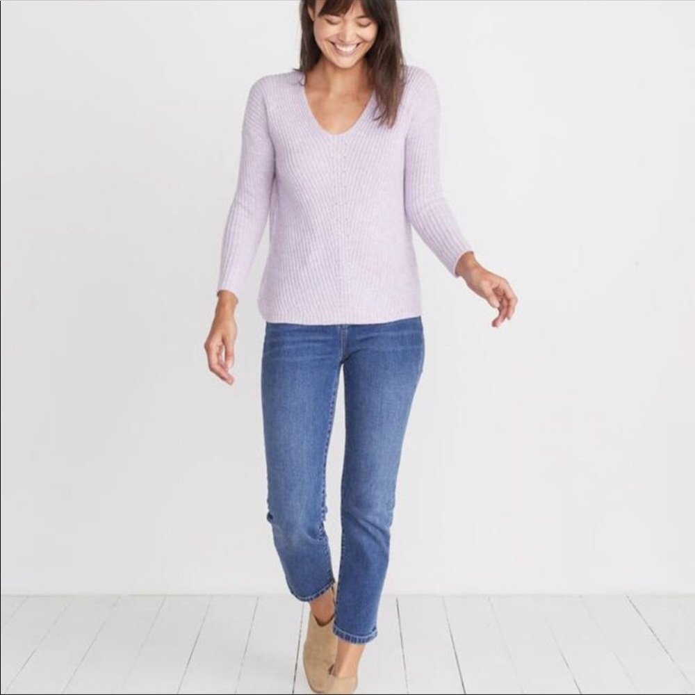 New without tag Marine Layer Elisa Soft Pullover Sweater size XS. V Neck. - Picture 2 of 8